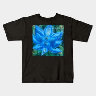 Blue Lotus Magic - an activated Inner Power Painting Kids T-Shirt